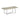 Sleek side table with scratch-resistant melamine top and black steel base - modern design