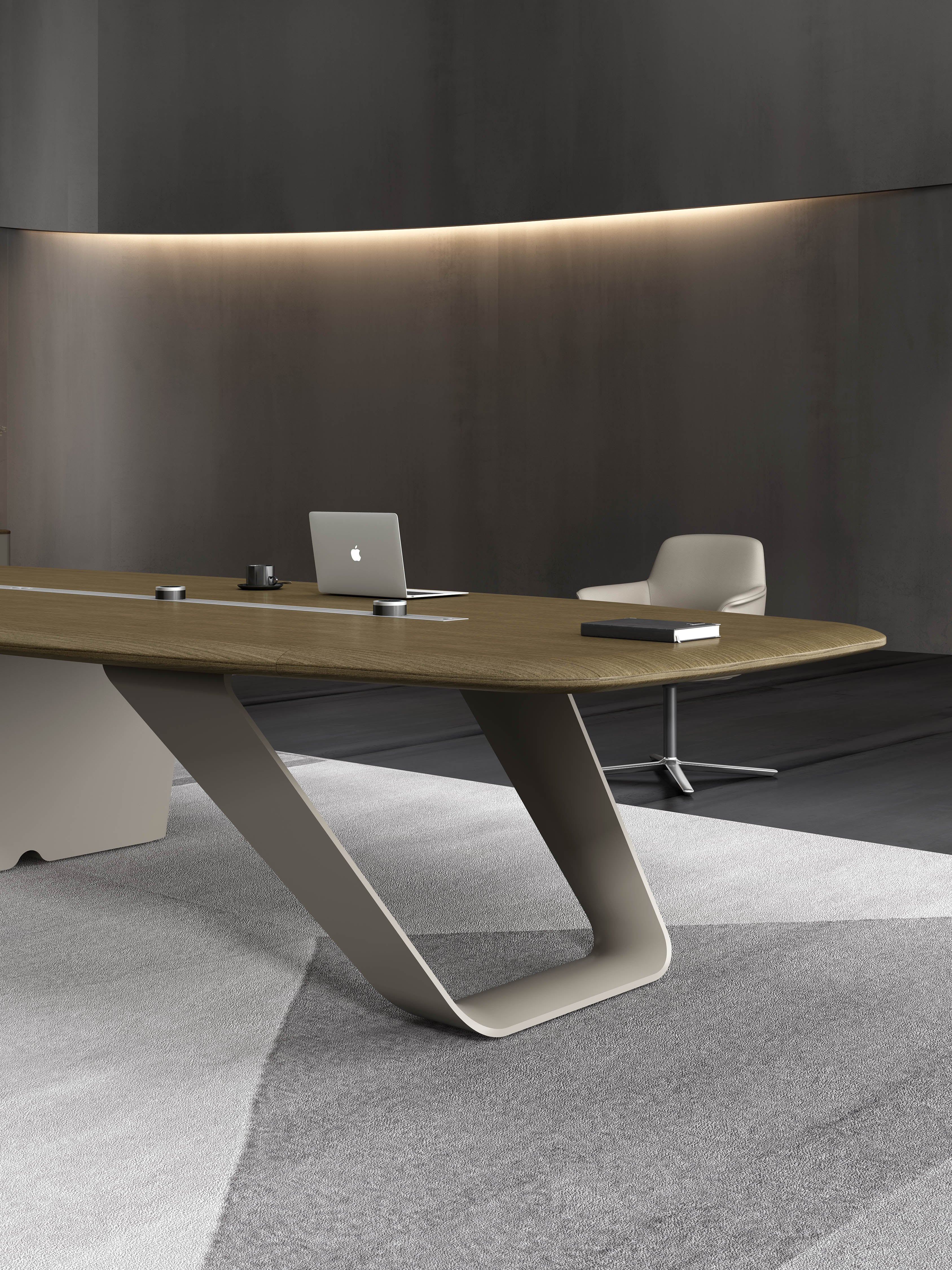 Designer Conference Table – Teakwood, Smart Tech | Bellini – Office Hub